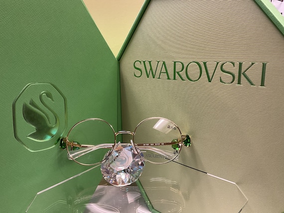 SWAROVSKI Gold-rimmed Eyeglasses