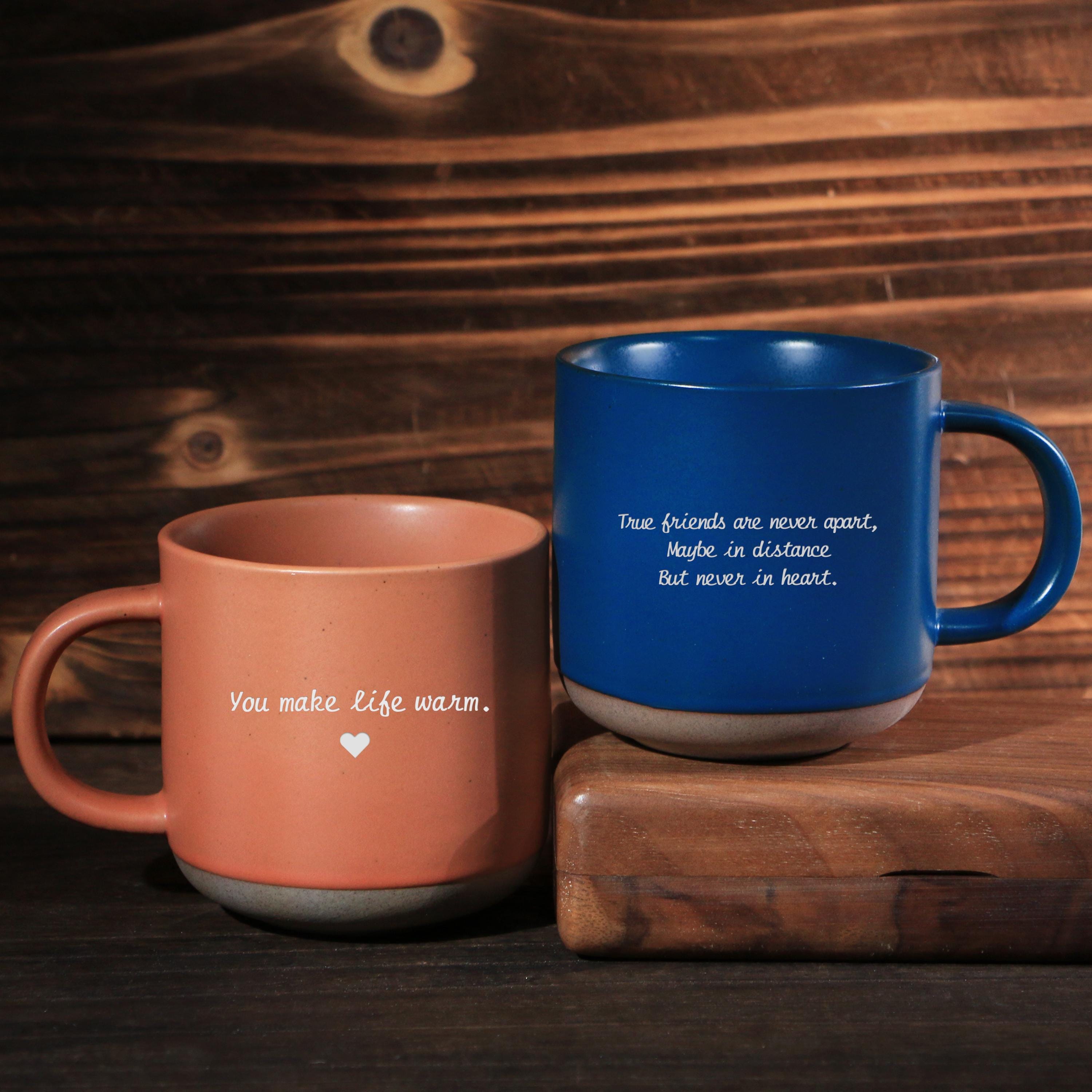 Engraved Ceramic Mug With Your Text, Custom Coffee Mug,unique Text Cup ...