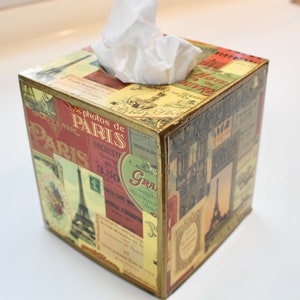 Paris Tissue Box Cover 画像 2