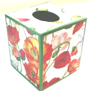 Poppy Tissue Box Cover
