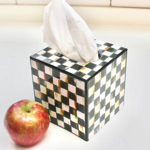 Chessboard  Tissue Box Cover
