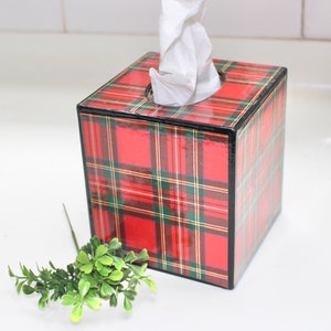 Royal Stewart tartan Tissue Box Cover