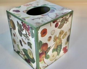Soft Floral and Fruit Tissue Box