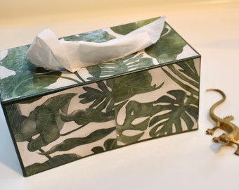Tropical Leaf Family-size Tissue Box Cover