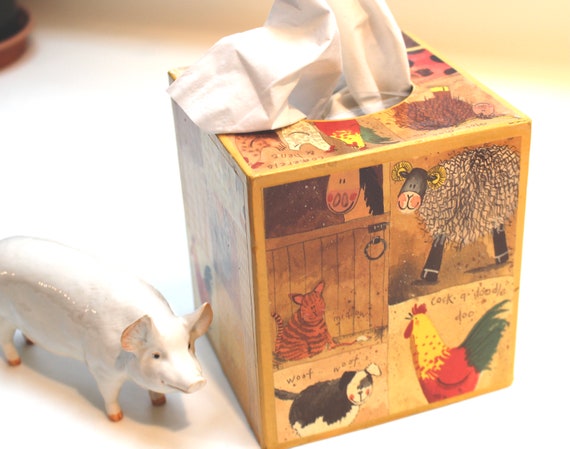 Country Theme Tissue Box Cover Etsy Sweden