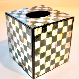 Chessboard  Tissue Box Cover