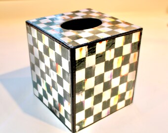 Chessboard  Tissue Box Cover