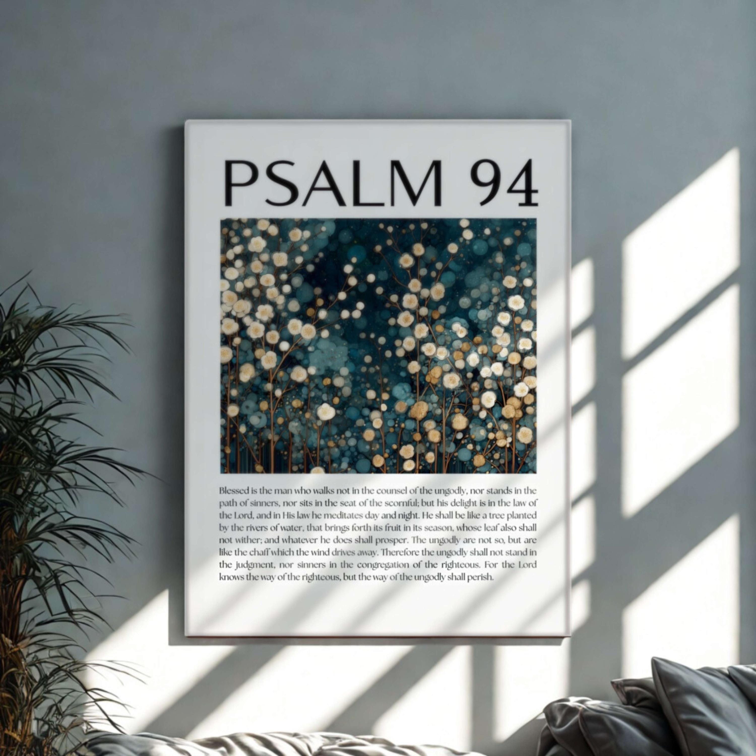 Psalms Series Bible Verse Wall Art Set, Digital Download, Art Inspired ...