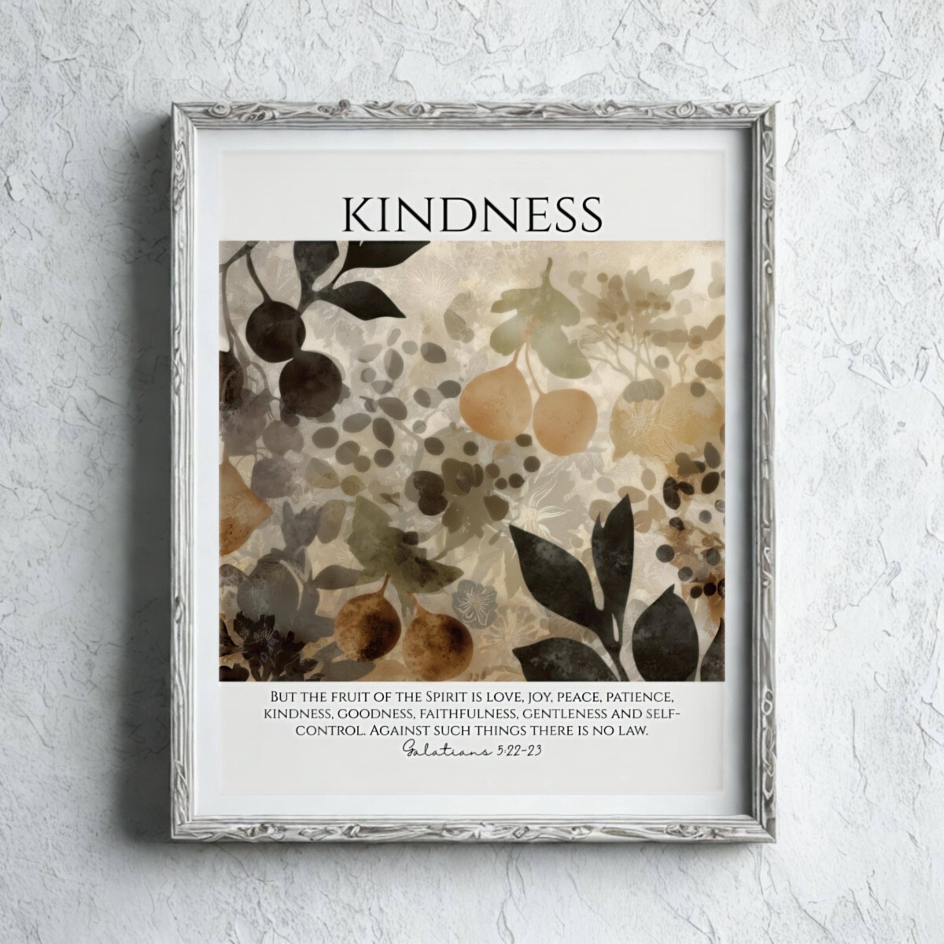 Fruits of the Spirit Set 1, Digital Download, Bible Verse Wall Art Set ...
