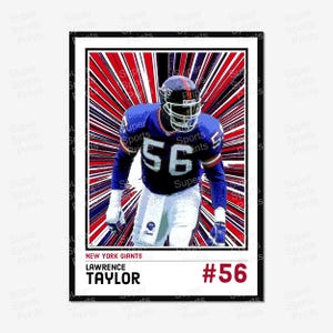ローレンス・テイラー NFL ニューヨーク・ジャイアンツ プリント