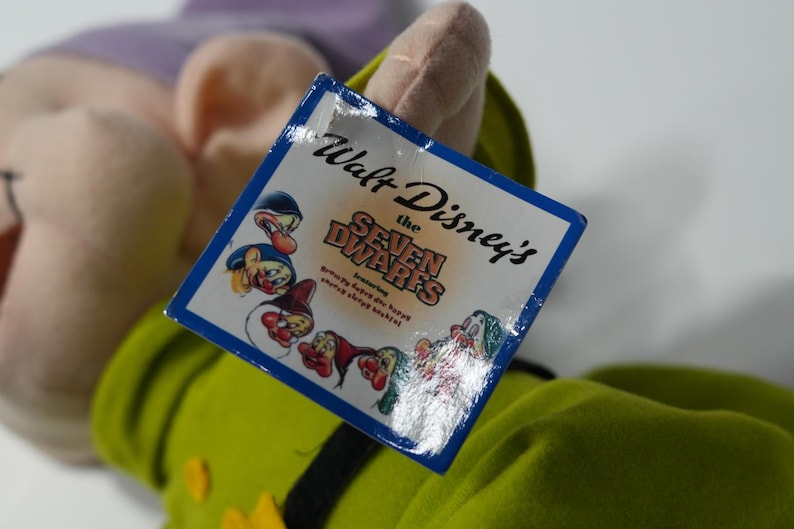Disney Toy Green NWT VTG Dopey Snow White Seven Dwarfs image 3