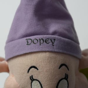 Disney Toy Green NWT VTG Dopey Snow White Seven Dwarfs image 2