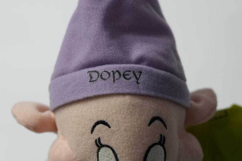 Disney Toy Green NWT VTG Dopey Snow White Seven Dwarfs image 2
