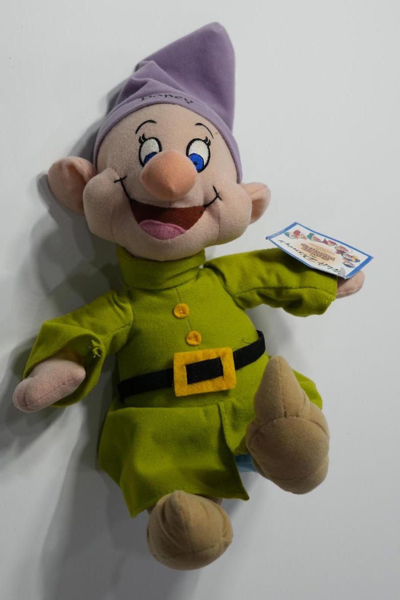 Disney Toy Green NWT VTG Dopey Snow White Seven Dwarfs image 1