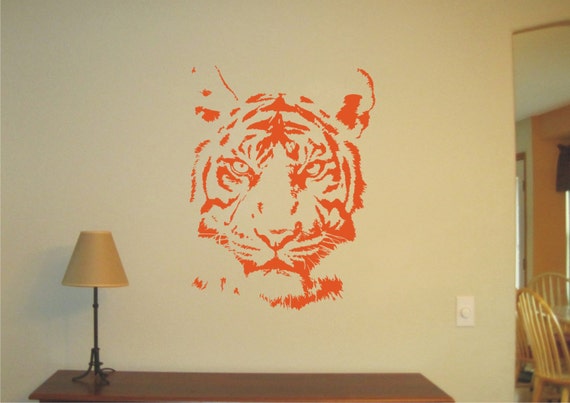 Items similar to TIGER, Wild Animals Vinyl Decal, Wall Sticker, Wall ...