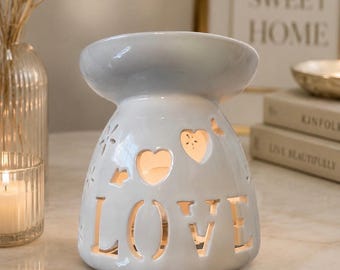 Luxury Ceramic Wax Melt Burner | Wax Warmer | Essential Oil Burner | Home Fragrance Burner | Gift for Her | Home Decor