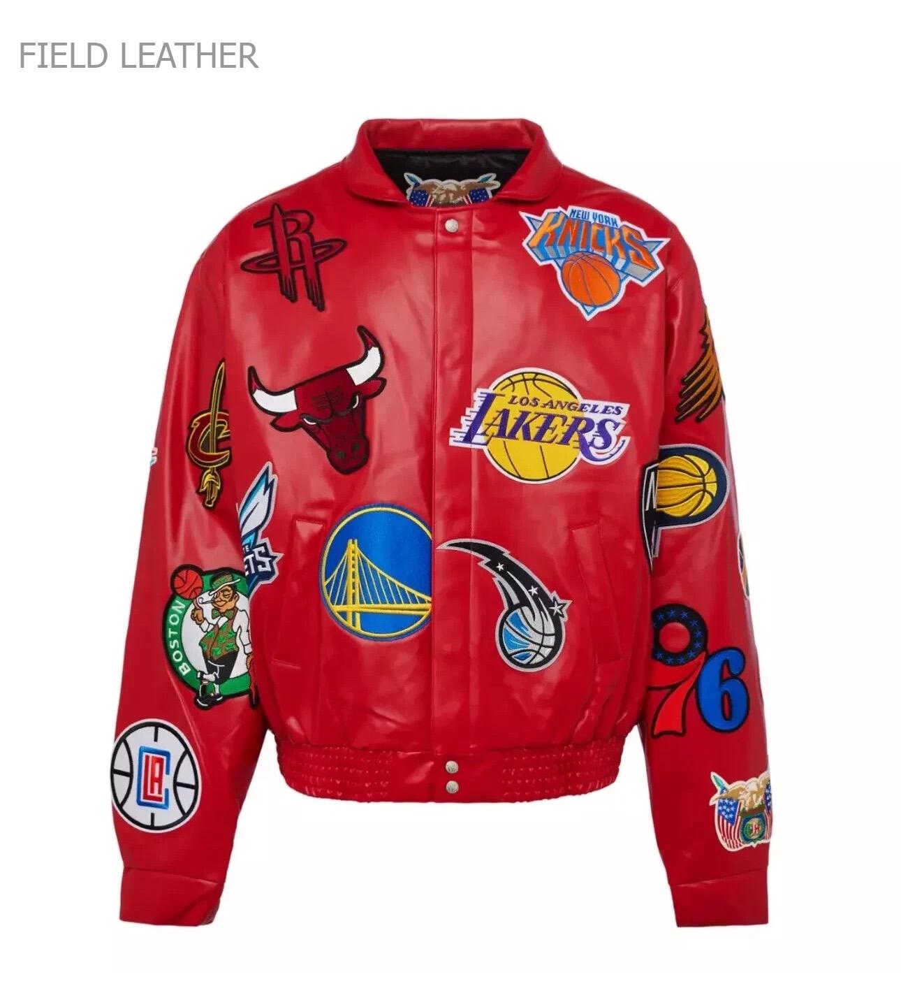 Nba Leather Jacket - Etsy