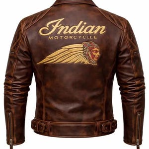 Vintage Indian Motorcycle Jacket - Etsy