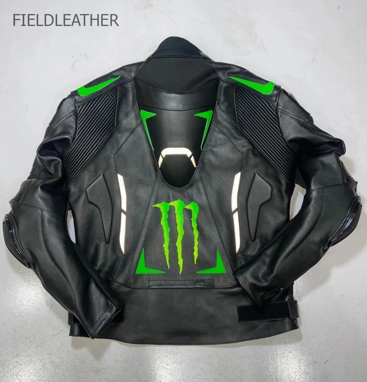 Monster Energy Cosmic X レーシングジャケット　古着 add (C) vintage】“MONSTER ENERGY × Kawasaki” Vintage Loose Racing