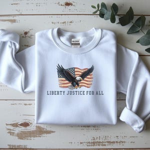 liberty justice for all tee color variants comfort colors patriotic