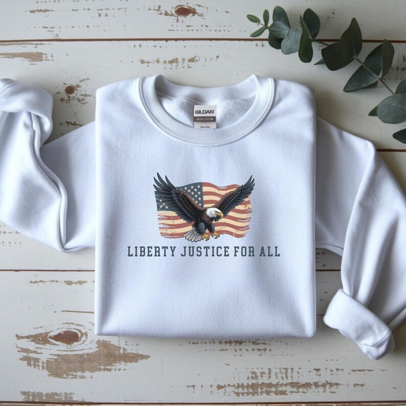 liberty justice for all tee color variants comfort colors patriotic