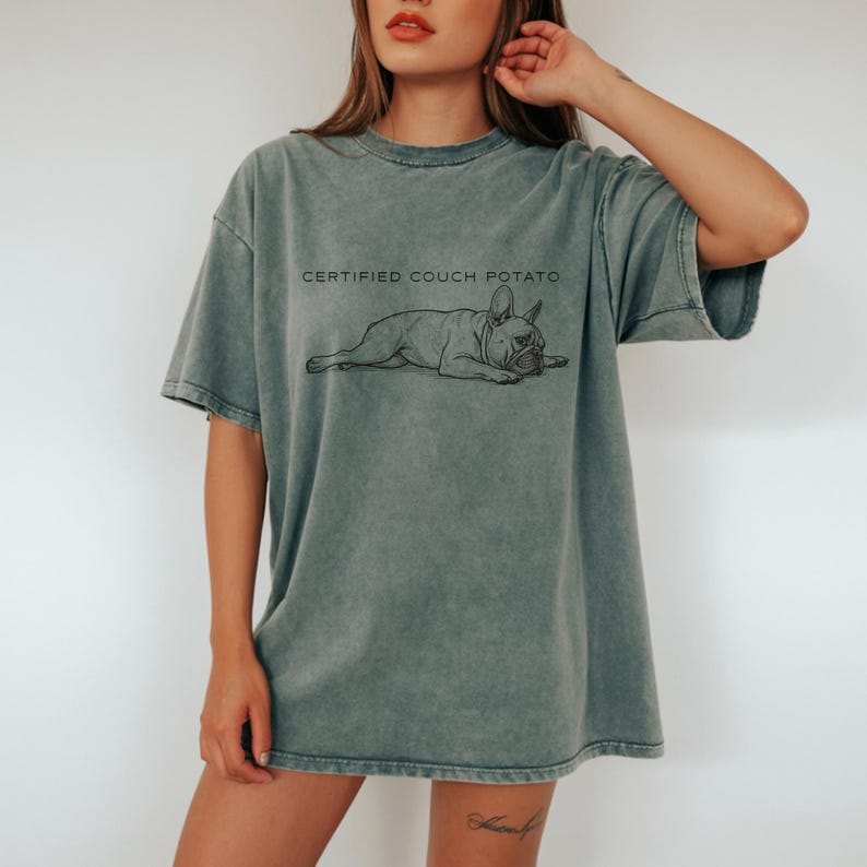 Cute sleeping dog drawing on sand colored hoodie