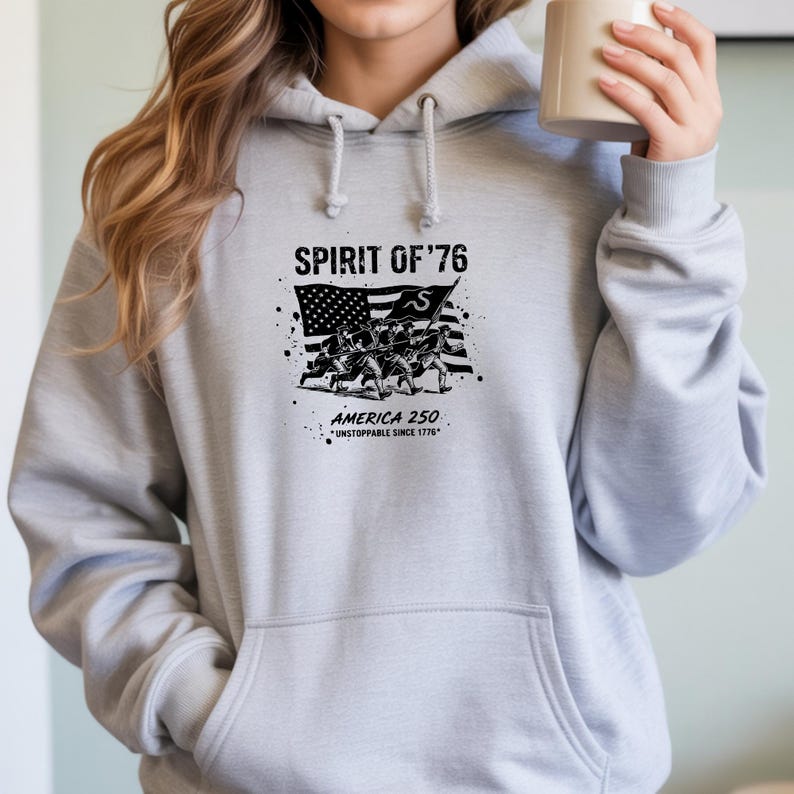 Unisex USA 250 celebration t-shirt with historical independence aesthetic
