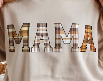 Cute Fall Mama PNG | Modern Autumn Vibes | Simple Mom Design | Fall Season Digital File | Trendy Mama Graphics