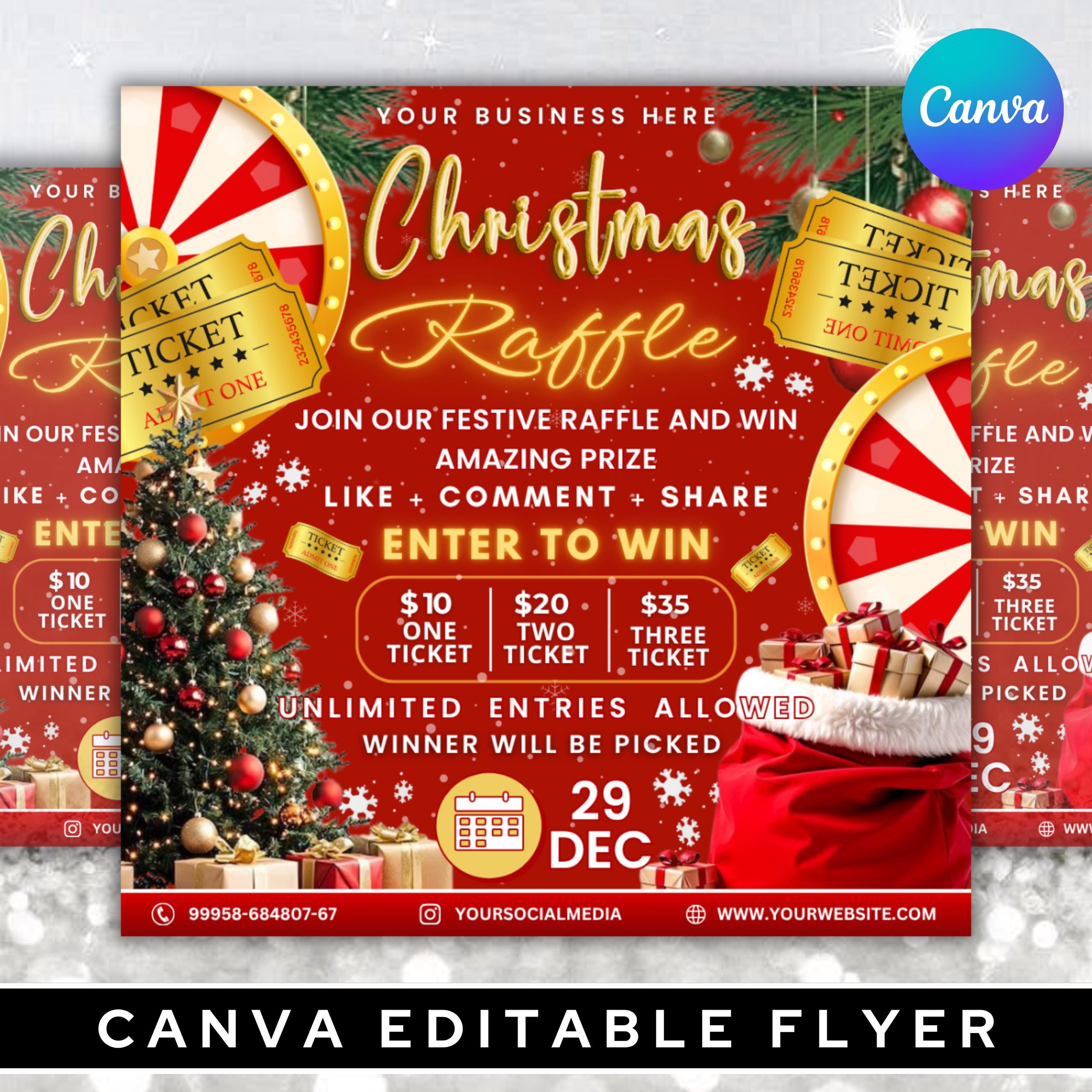 Christmas Raffle Sheet