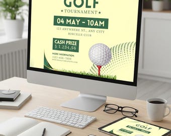 Golf Outing Template – Editable Canva Instant Download