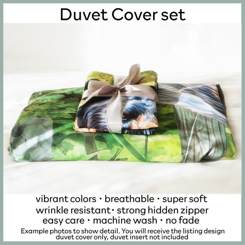 Vintage Style Christmas Bedding Set, Duvet Set, Comforter Set or Quilt