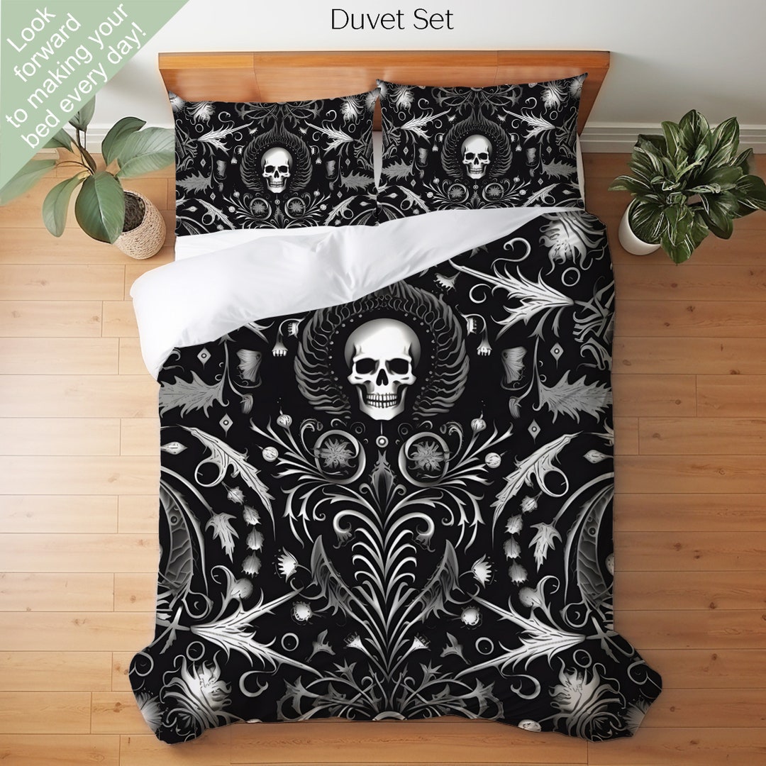 Dark Cottagecore Bedding Set, Duvet Set, Comforter Set or Quilt Set ...