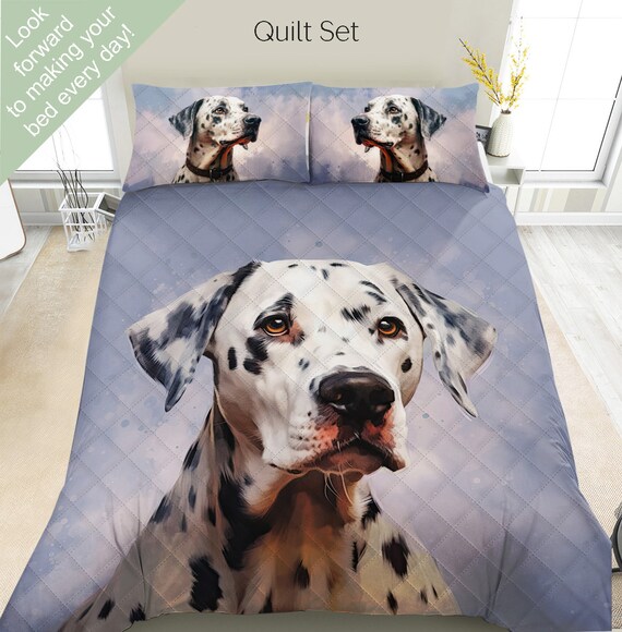 Dalmatian Bedding Set Duvet Set Comforter Set or Quilt Set Dalmatian Decor Gift for Dalmatian Lovers Mom Dad Etsy