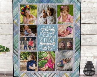 Gepersonaliseerde fotoquilt ter ondersteuning van dementie bij Alzheimer, aangepaste geheugendeken voor senioren, aandenken voor geheugenzorg en verpleeghuis