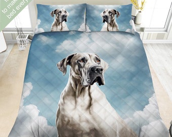 Great Dane Bedding Set, Duvet Set, Comforter Set Or Quilt Set, Gift for Great Dane Lovers, Great Dane Decor, Great Dane Mom Dad