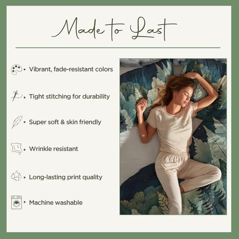 a woman lying down on a bed with a floral print blanket. The blanket has a vibrant, fade-resistant color, and it is described as being made of a soft, skin-friendly material. The blanket is also wrinkle-resistant and machine washable, making it a durable and practical choice for bedding.