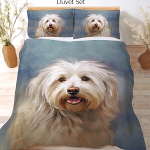 Coton de Tulear Bedding Set, Duvet Set, Comforter Set or Quilt Set, Coton de Tulear Decor, Gift for Coton de Tulear Lover Mom Dad