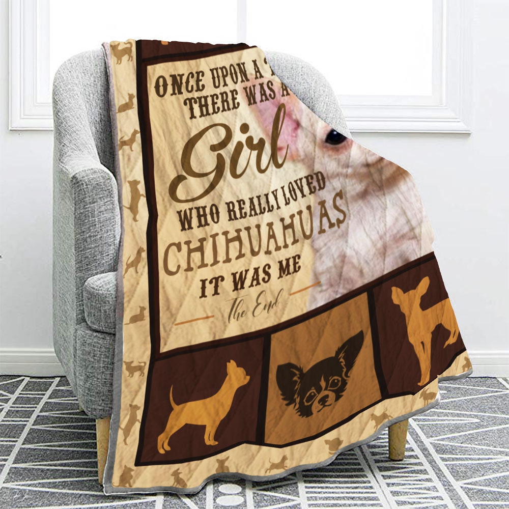 Really LOVE Chihuahuas Quilt Sherpa or Woven Blanket