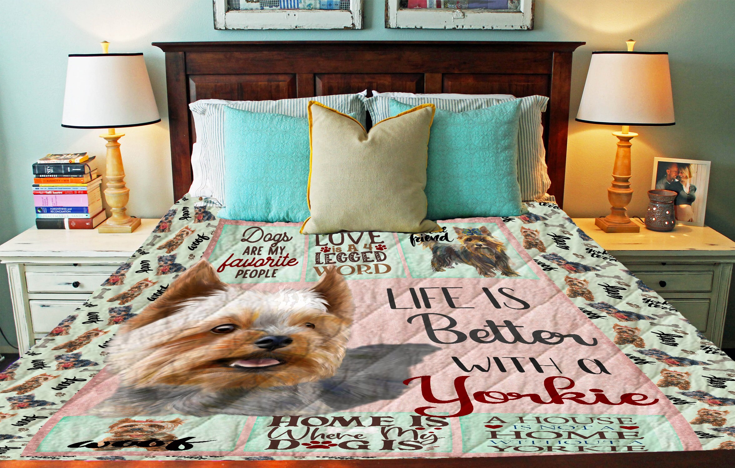 Life is Better With a Yorkie Custom Quilt or Wall Hanging - Etsy Norway