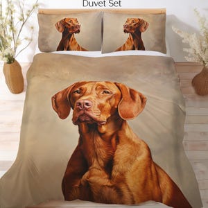 Vizsla Bedding Set, Duvet Set, Comforter Set Or Quilt Set, Vizsla Decor Bedspread Bed Linens, Gift for Vizsla Lovers