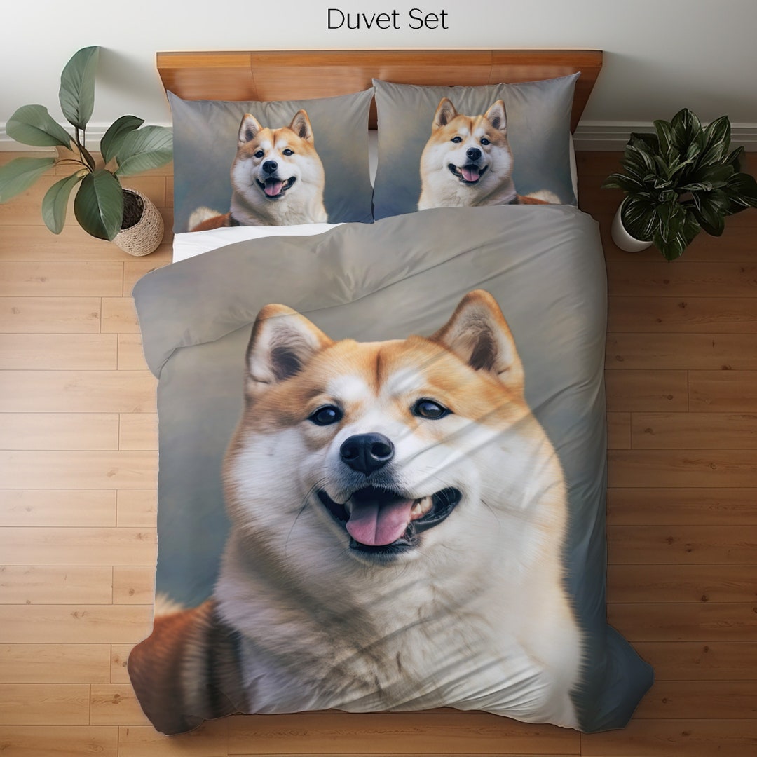 Akita Inu Bedding Set Duvet Set Comforter Set or Quilt Set, Akita Inu
