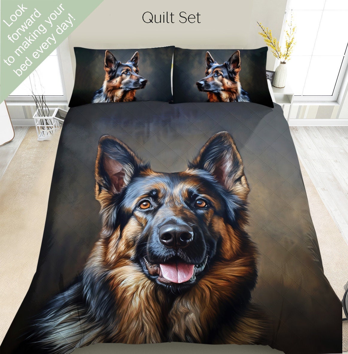 German shepherd bedding set sales
