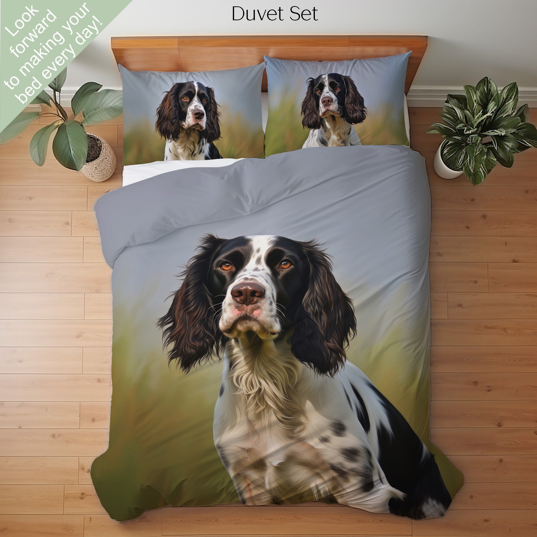 Springer spaniel top duvet cover