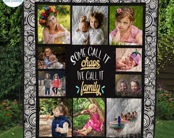 Personalized Photo Memory Quilt Blanket, Many Designs Available, Perfect Custom Unique Gift