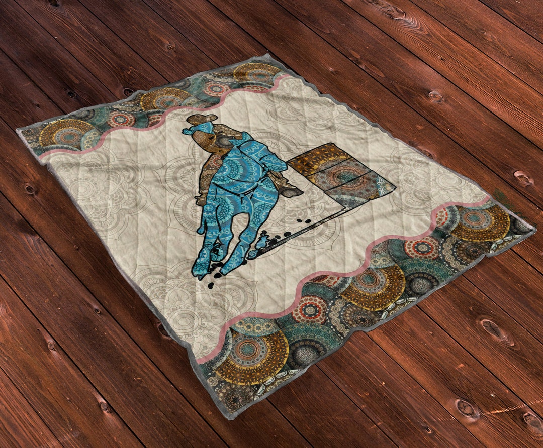 Barrel Racing Quilt Blanket or Wall Hanging Barrel Racer Etsy