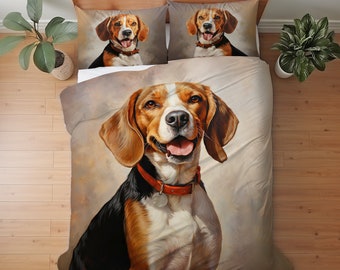 Set di biancheria da letto Beagle set copripiumino set di piumoni o set trapunta copriletto decorativo Beagle regalo per gli amanti dei Beagle mamma e papa Beagle Etsy Italia