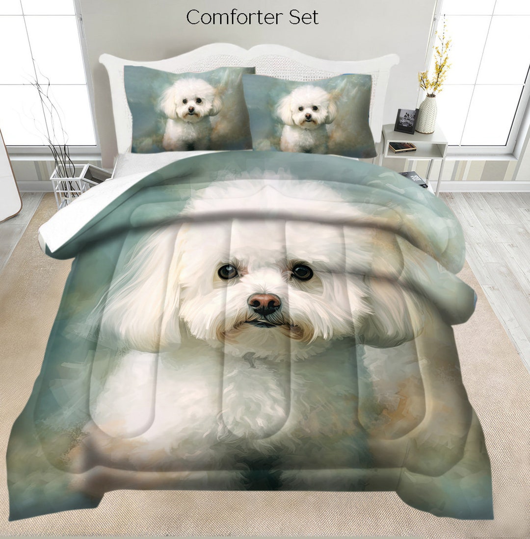 Bichon Frise Bedding Set Duvet Set Comforter Set or Quilt Set, Bichon