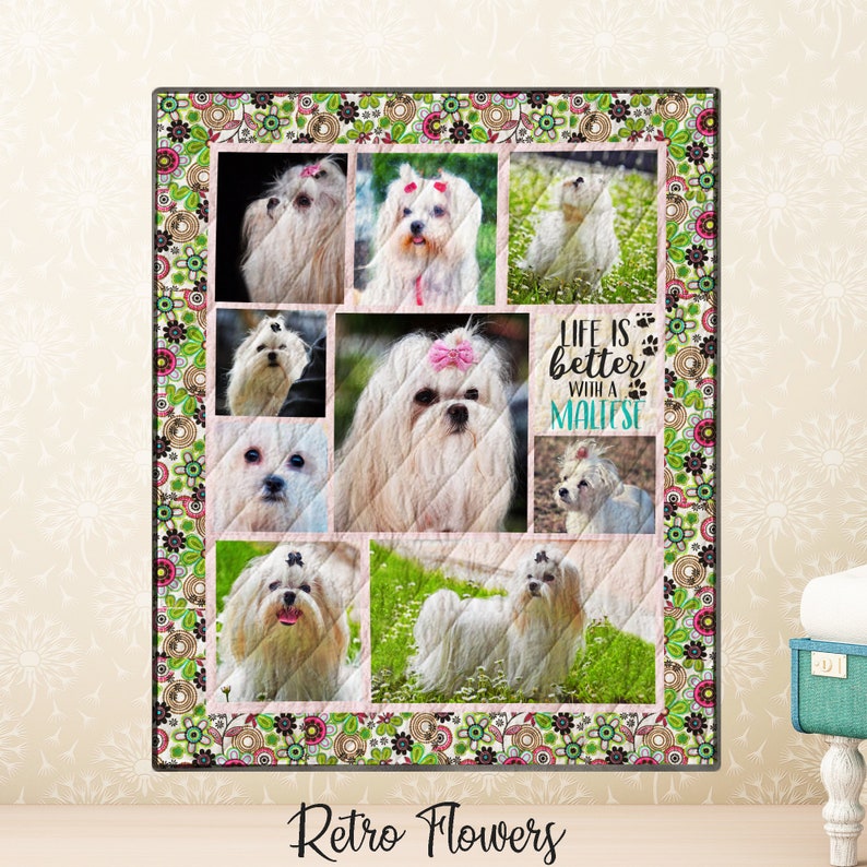 Personalized Chinese Crested Photo Quilt Blanket