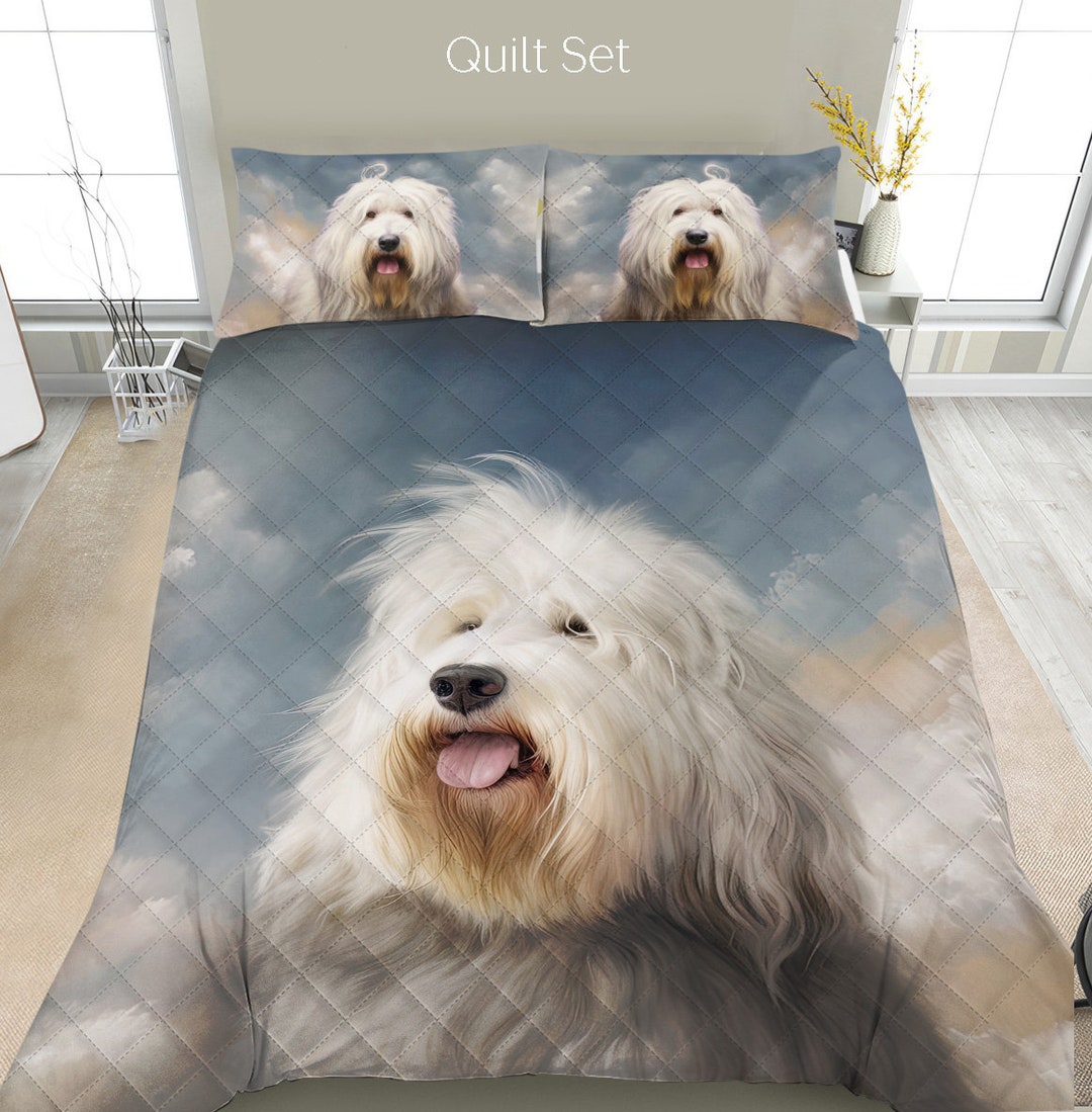 Old English Sheepdog Bedding Set, Duvet Set, Comforter Set, Quilt Set