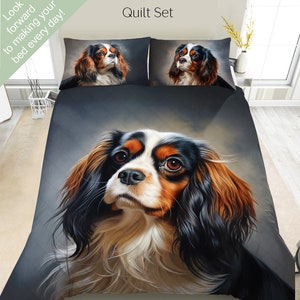 Cavalier King Charles Bedding Set - Tri Cavalier King Charles Bedding Set - Tri